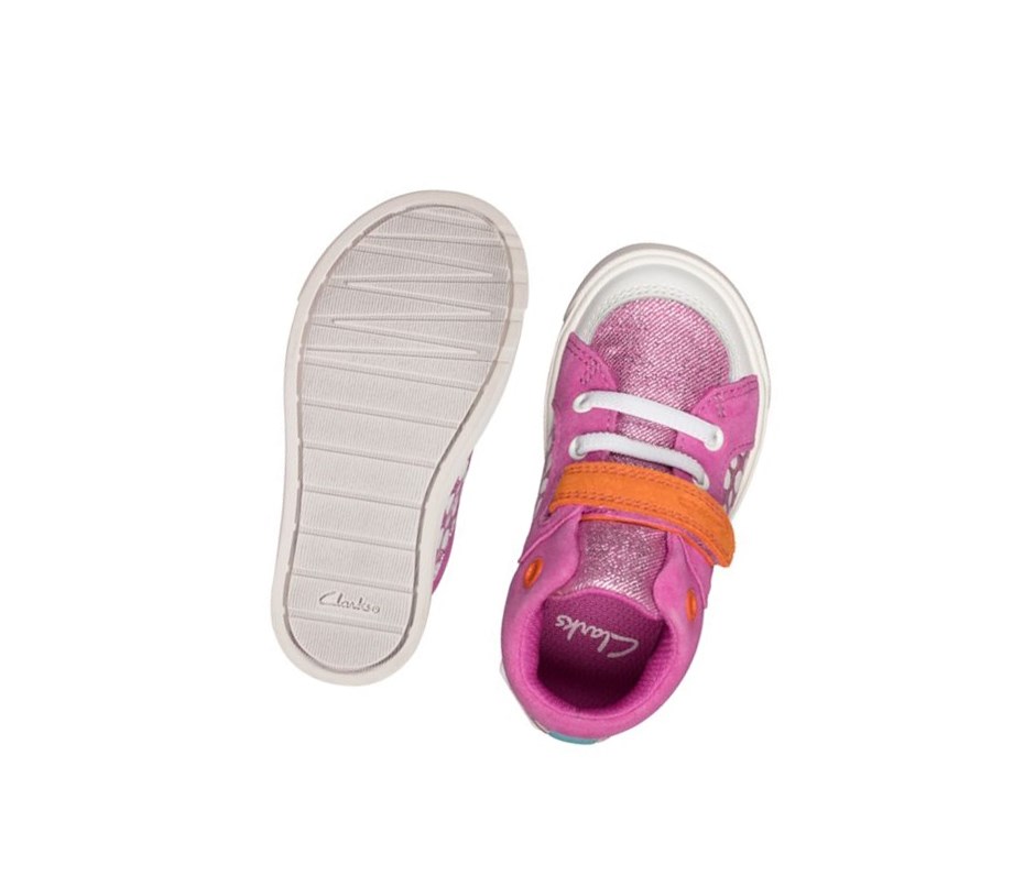 Clarks City Pop Freizeitschuhe Mädchen Rosa | PUQG41327