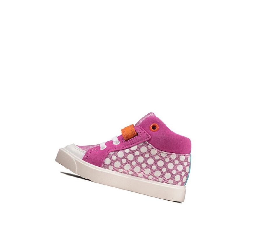 Clarks City Pop Stiefel Jungen Rosa | DWJG75409