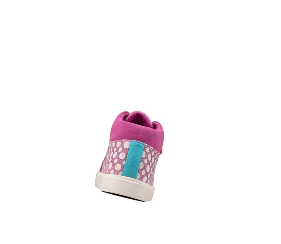 Clarks City Pop Stiefel Jungen Rosa | DWJG75409