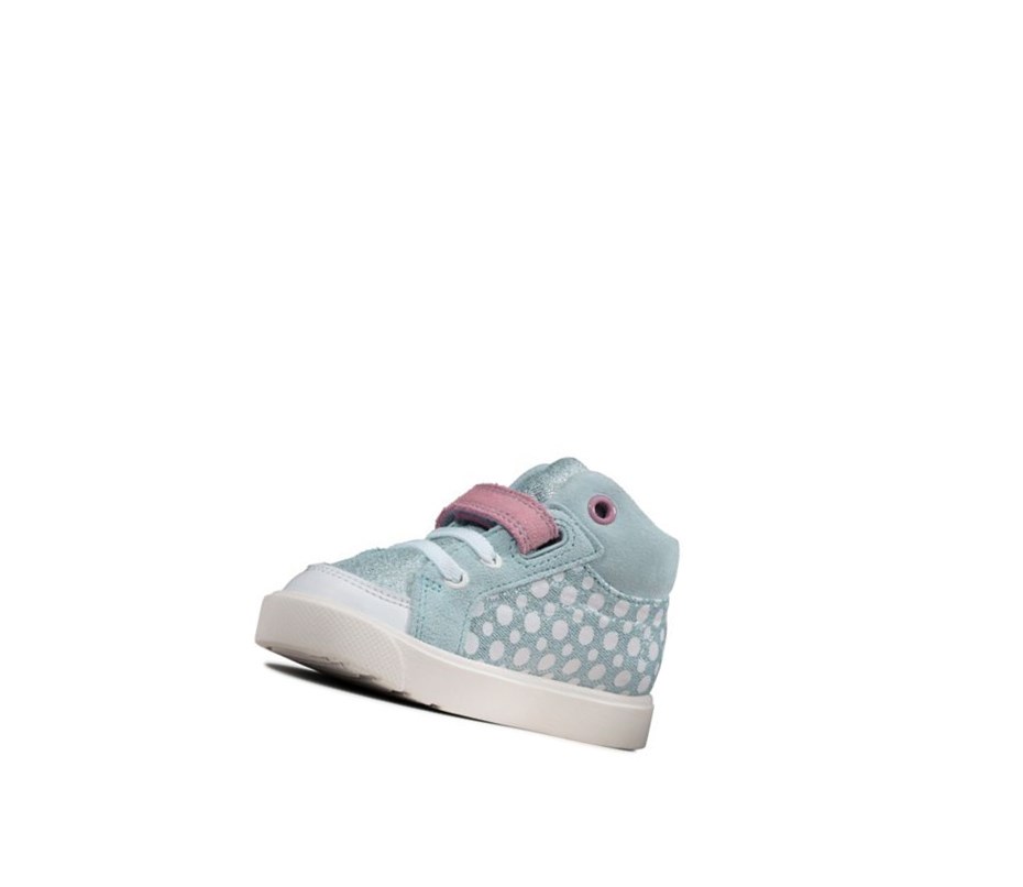 Clarks City Pop Stiefel Mädchen Hellblau | KRAI83105