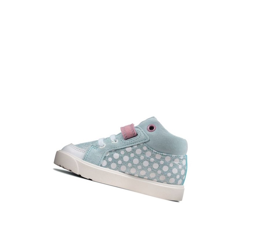 Clarks City Pop Stiefel Mädchen Hellblau | KRAI83105