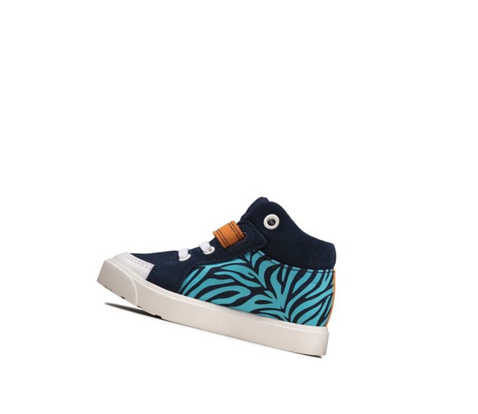 Clarks City Pop Stiefel Mädchen Navy | SPNE36745