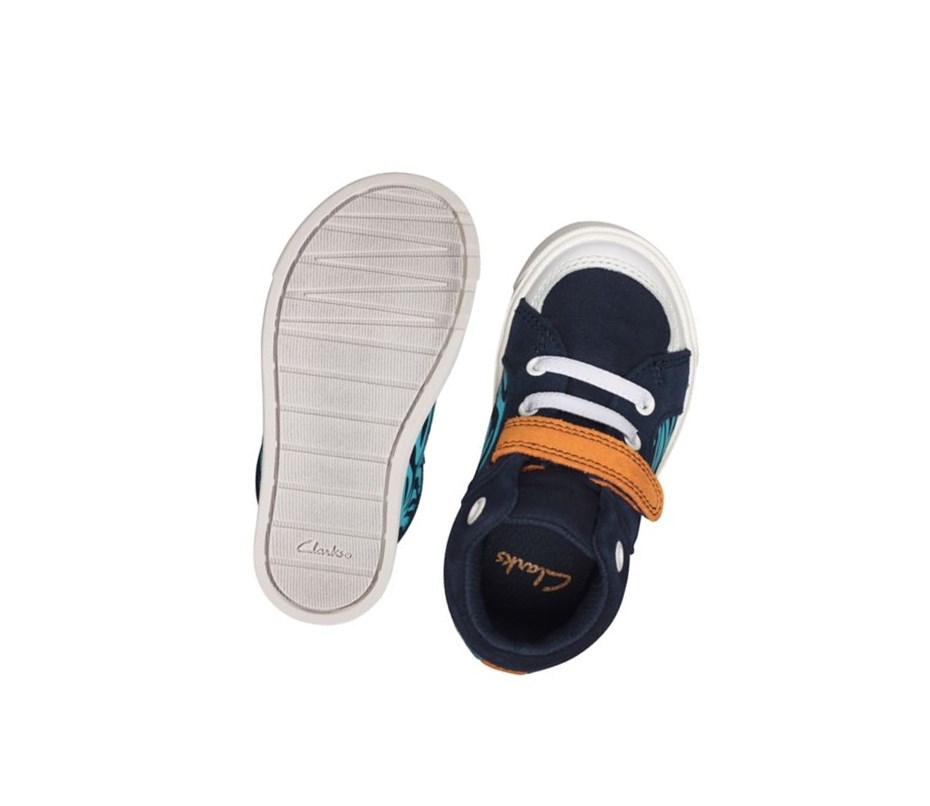 Clarks City Pop Stiefel Mädchen Navy | SPNE36745