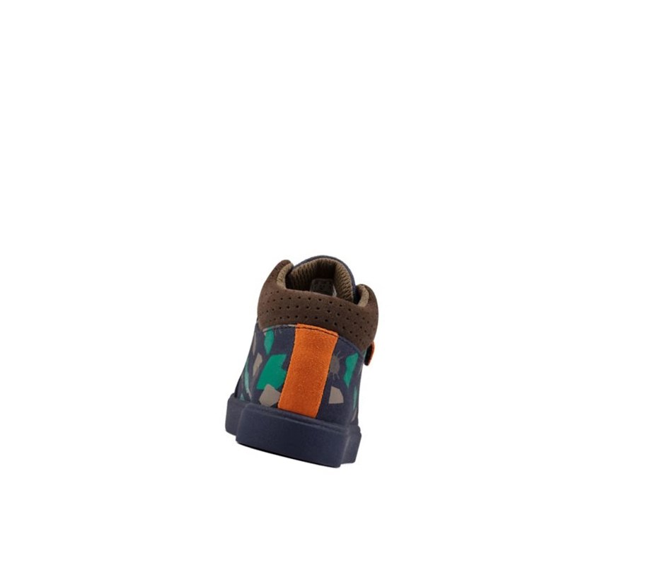 Clarks City Pop Stiefeletten Jungen Navy | TLUV02481