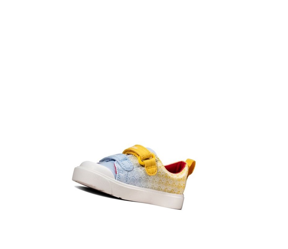 Clarks City Shell Freizeitschuhe Mädchen Gelb | KMJF15673