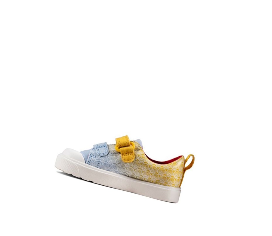 Clarks City Shell Freizeitschuhe Mädchen Gelb | KMJF15673