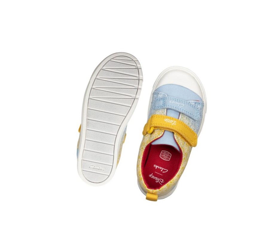 Clarks City Shell Freizeitschuhe Mädchen Gelb | KMJF15673