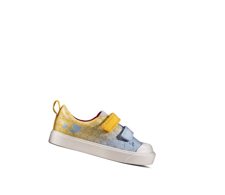 Clarks City Shell Freizeitschuhe Mädchen Gelb | KMJF15673