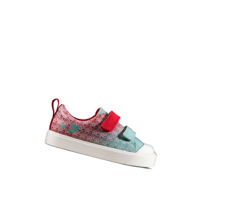 Clarks City Shell Freizeitschuhe Mädchen Rot | TDMB58942