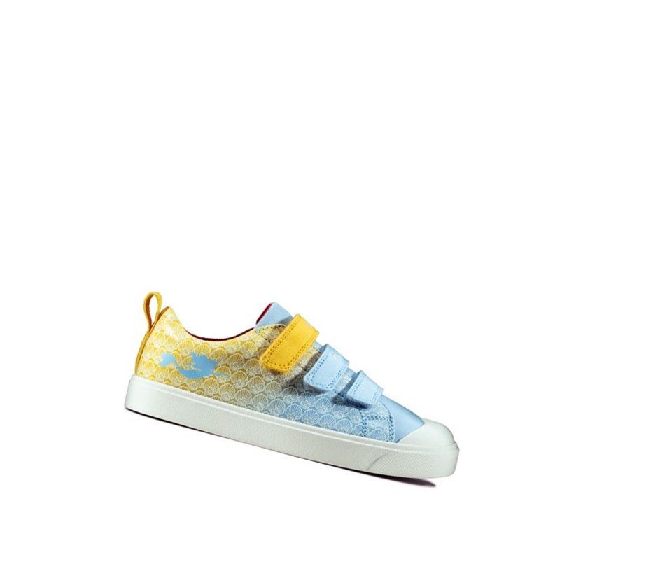 Clarks City Shell Freizeitschuhe Mädchen Gelb | WGDN85169
