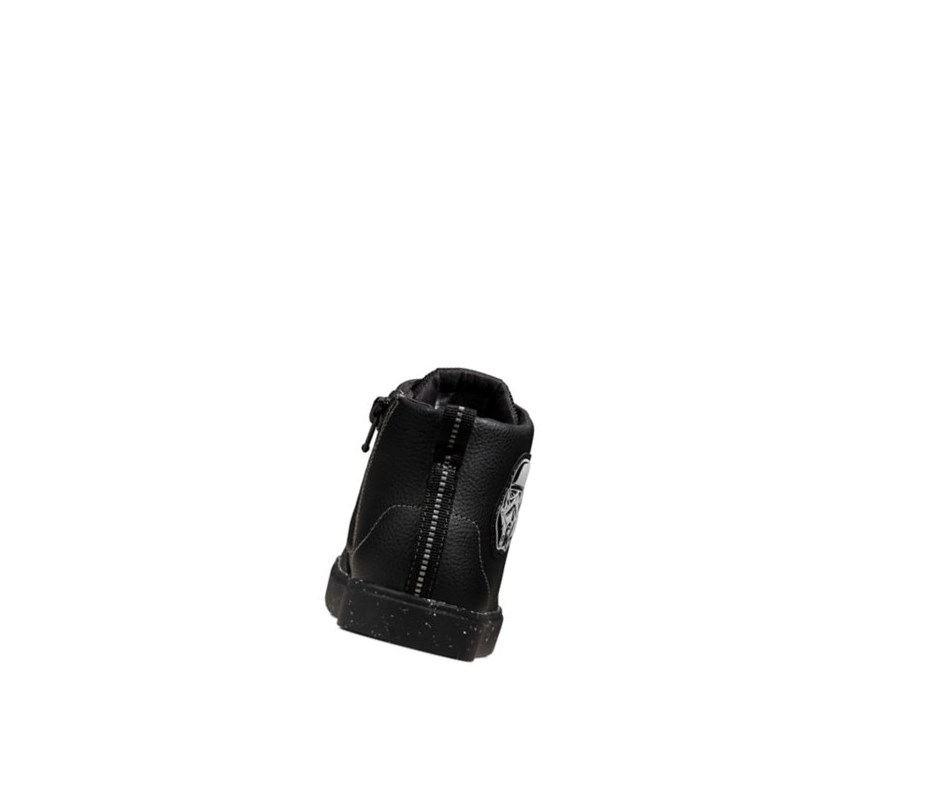 Clarks City Storm Hi Leder Lederstiefel Jungen Schwarz | PWVI14526