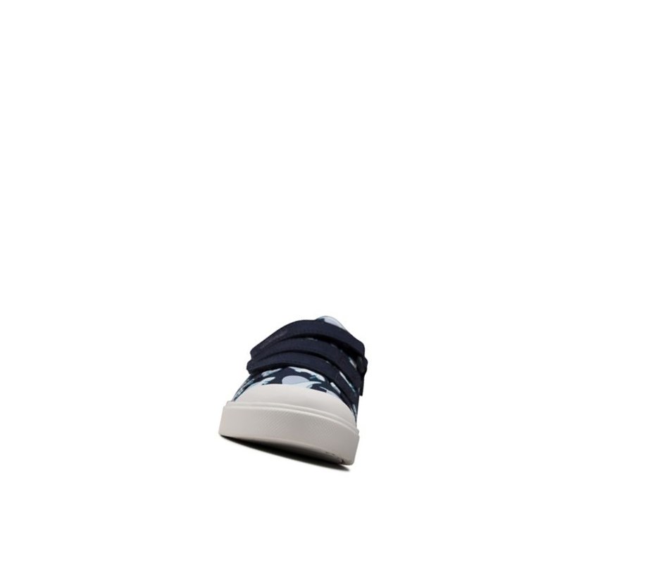 Clarks City Vibe Freizeitschuhe Jungen Navy | MHDF35421
