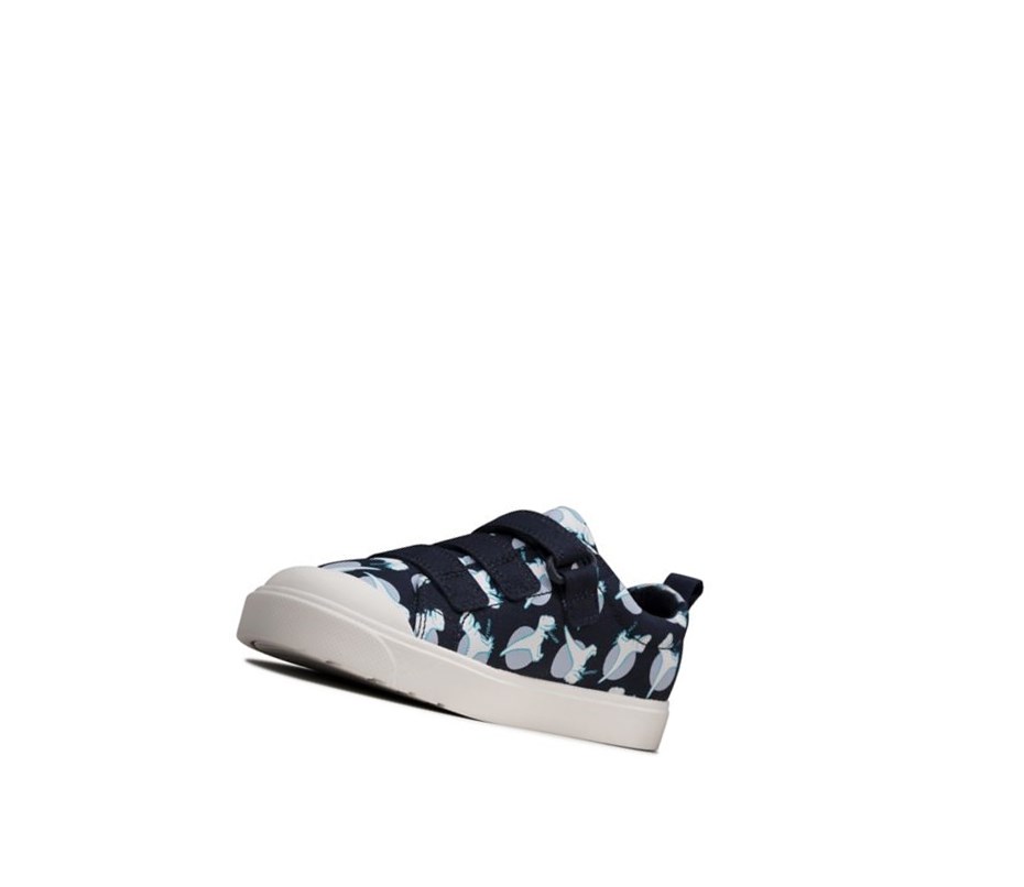 Clarks City Vibe Freizeitschuhe Jungen Navy | MHDF35421