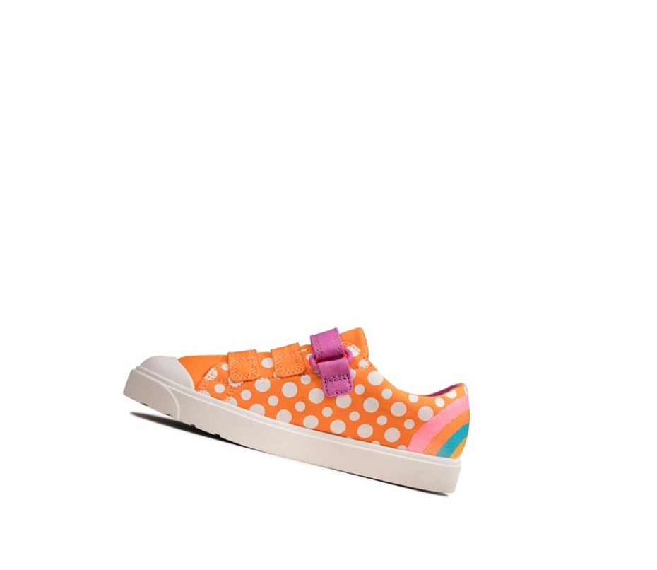 Clarks City Vibe Freizeitschuhe Jungen Orange | ORWK97586