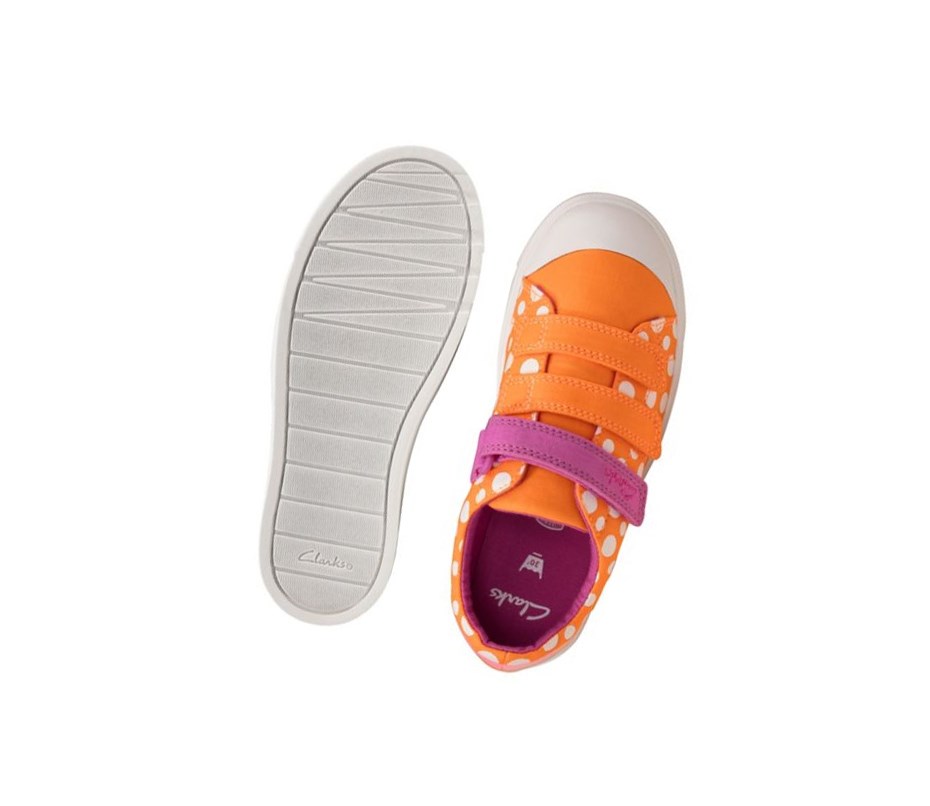 Clarks City Vibe Freizeitschuhe Jungen Orange | ORWK97586