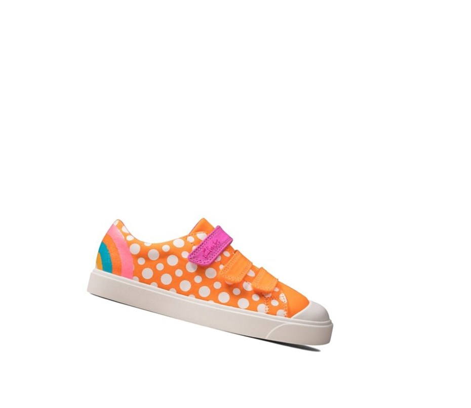 Clarks City Vibe Freizeitschuhe Jungen Orange | ORWK97586