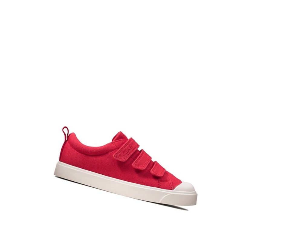 Clarks City Vibe Freizeitschuhe Jungen Rot | XHUB54706