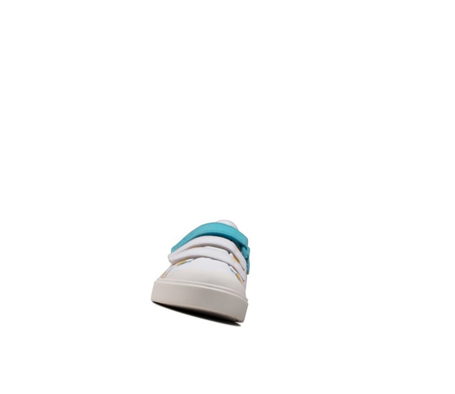 Clarks City Vibe Freizeitschuhe Mädchen Weiß | CDHA19834