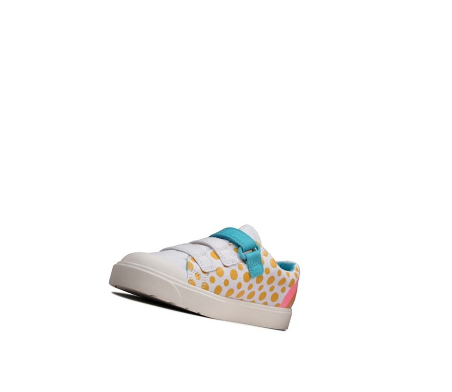 Clarks City Vibe Freizeitschuhe Mädchen Weiß | CDHA19834
