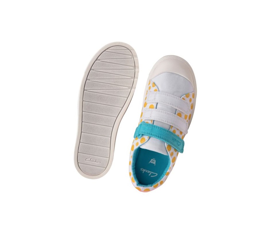 Clarks City Vibe Freizeitschuhe Mädchen Weiß | CDHA19834