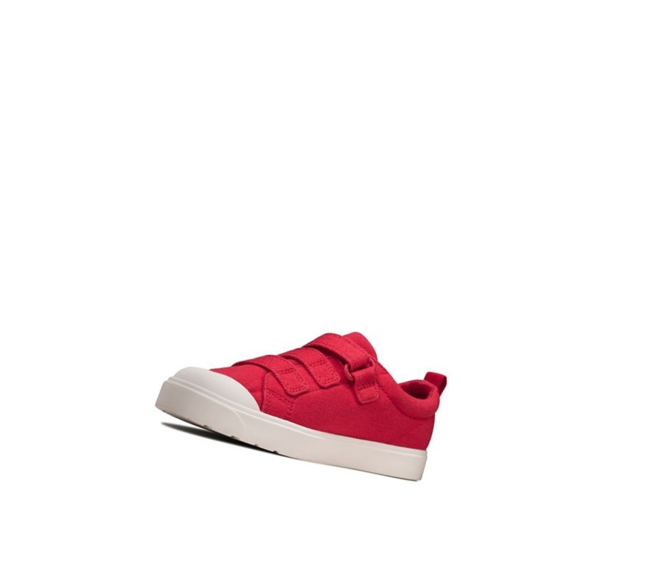 Clarks City Vibe Freizeitschuhe Mädchen Rot | JTZU25416