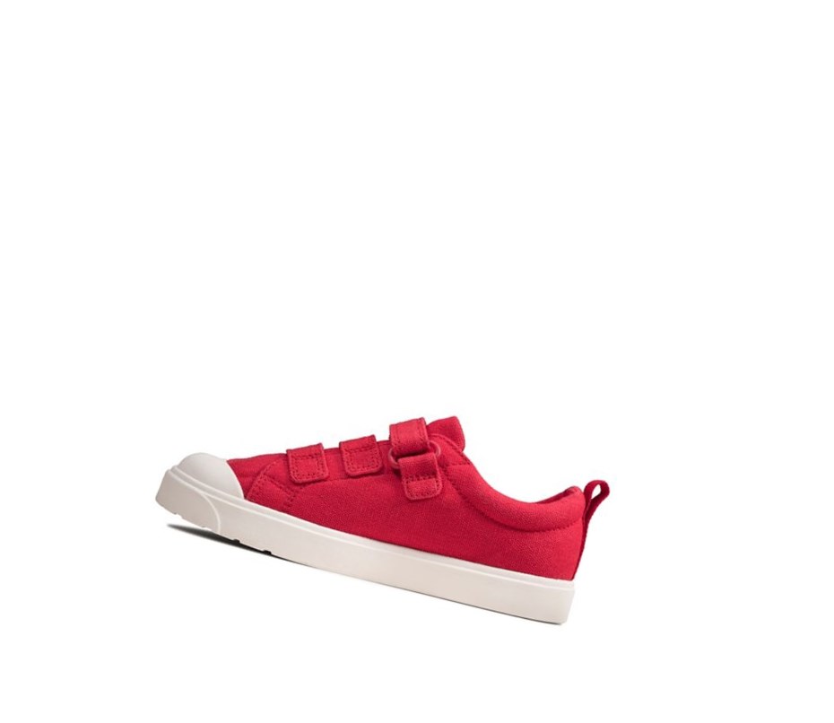 Clarks City Vibe Freizeitschuhe Mädchen Rot | JTZU25416