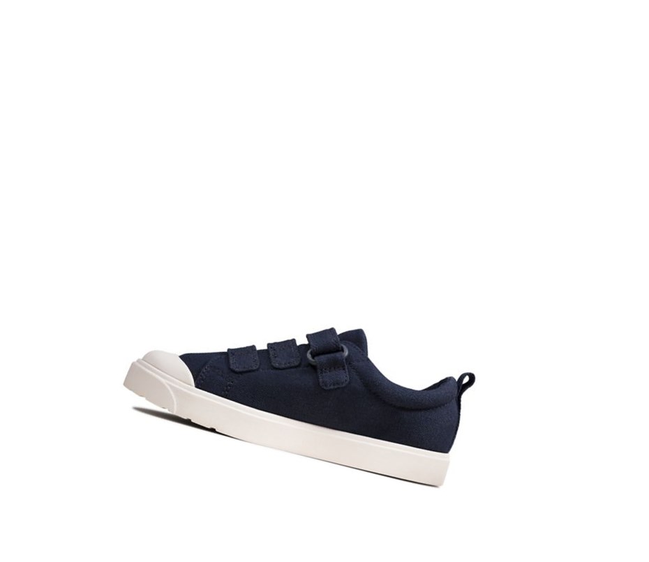 Clarks City Vibe Freizeitschuhe Mädchen Navy | KNOZ52317