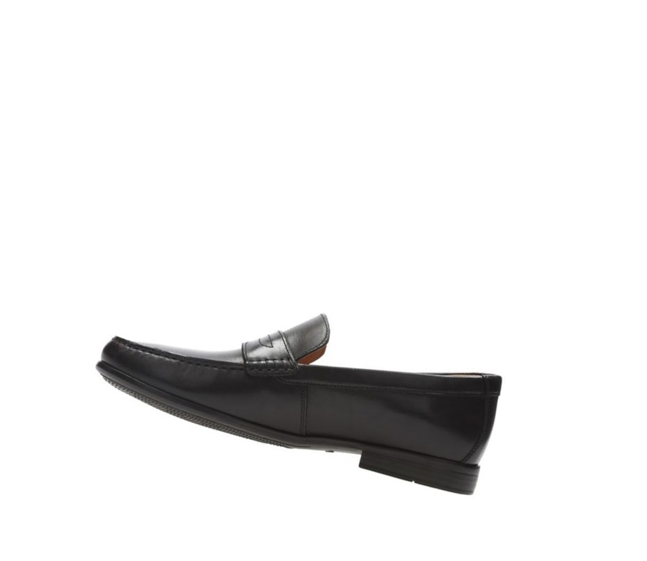 Clarks Claude Lane Slip On & Loafers Herren Schwarz | ZJNX76892