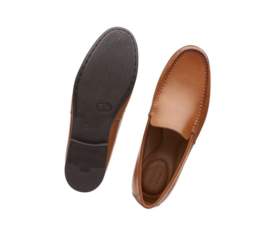 Clarks Claude Plain Loafers Herren Braun | LPUV65310