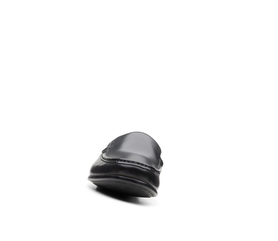 Clarks Claude Plain Weite Fit Loafers Herren Schwarz | YVNZ15297