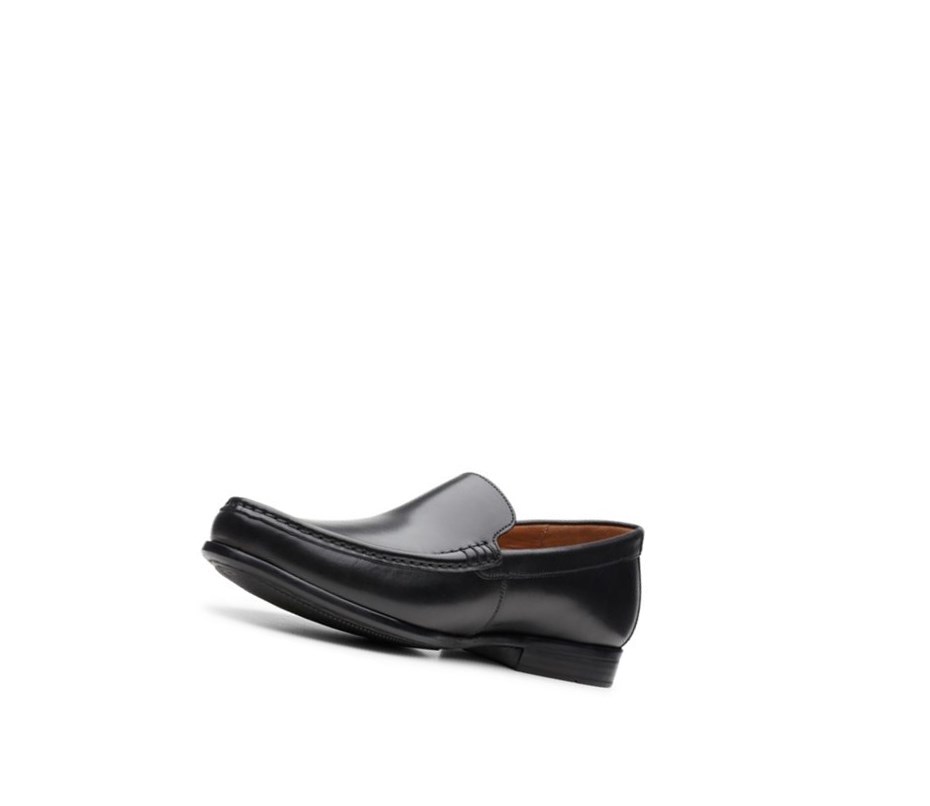 Clarks Claude Plain Weite Fit Loafers Herren Schwarz | YVNZ15297