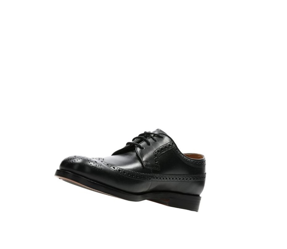 Clarks Coling Limit Leder Lederschuhe Herren Schwarz | QAON15640