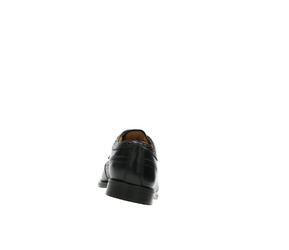 Clarks Coling Limit Leder Weite Fit Lederschuhe Herren Schwarz | YXCZ68970