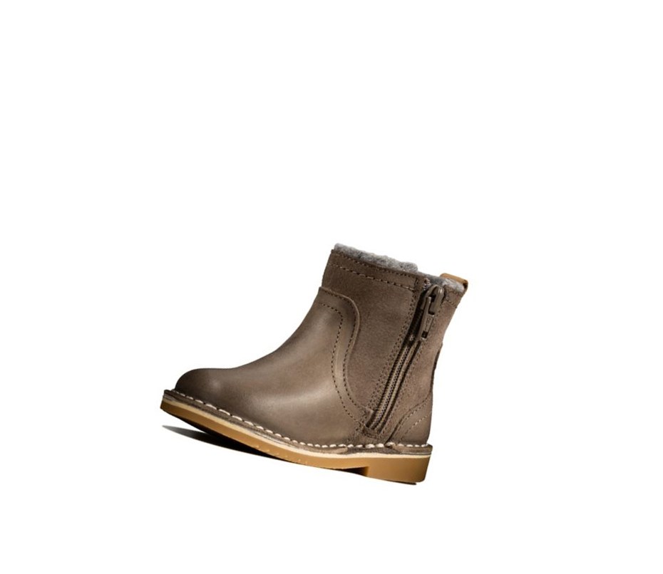 Clarks Comet Frost Leder Lederschuhe Mädchen Braun | PCVB45918