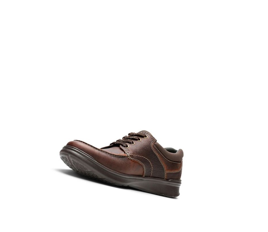Clarks Cotrell Edge Oily Leder Lederschuhe Herren Braun | WOMI06748
