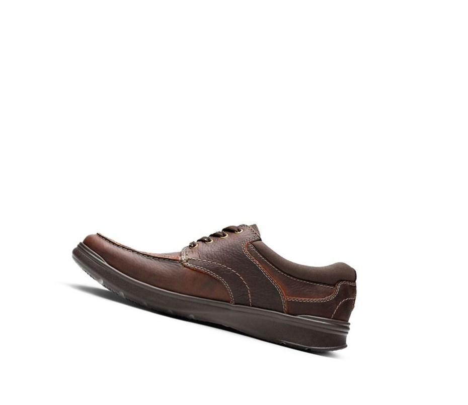 Clarks Cotrell Edge Oily Leder Lederschuhe Herren Braun | WOMI06748