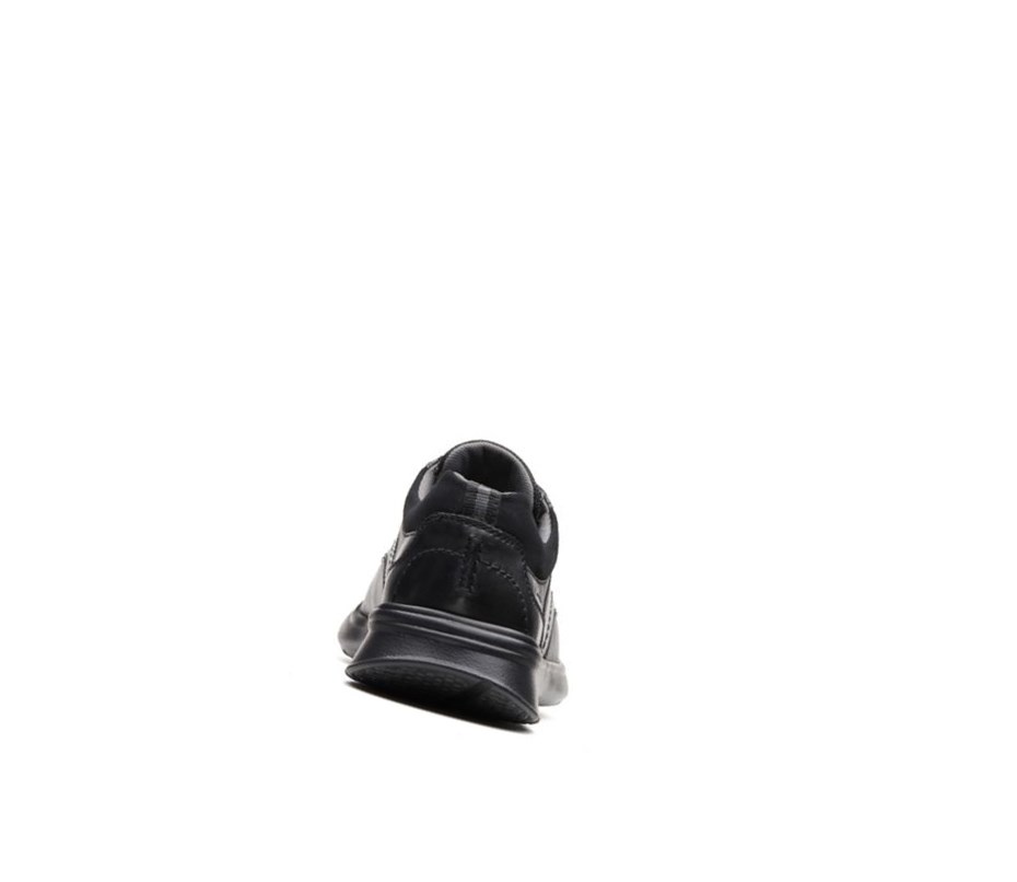 Clarks Cotrell Edge Smooth Leder Lederschuhe Herren Schwarz | MIPF36840