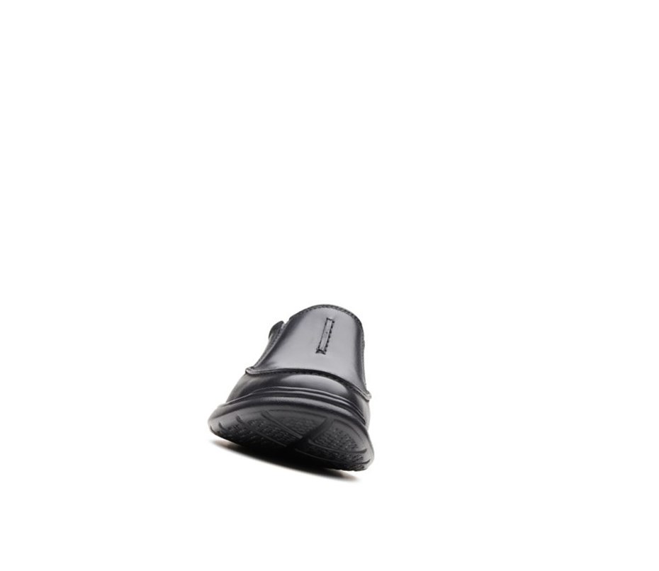 Clarks Cotrell Free Smooth Leder Weite Fit Lederschuhe Herren Schwarz | JMDB82714