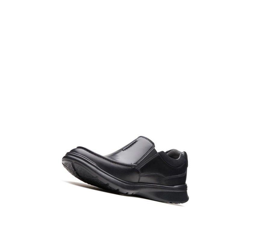 Clarks Cotrell Free Smooth Leder Weite Fit Lederschuhe Herren Schwarz | JMDB82714