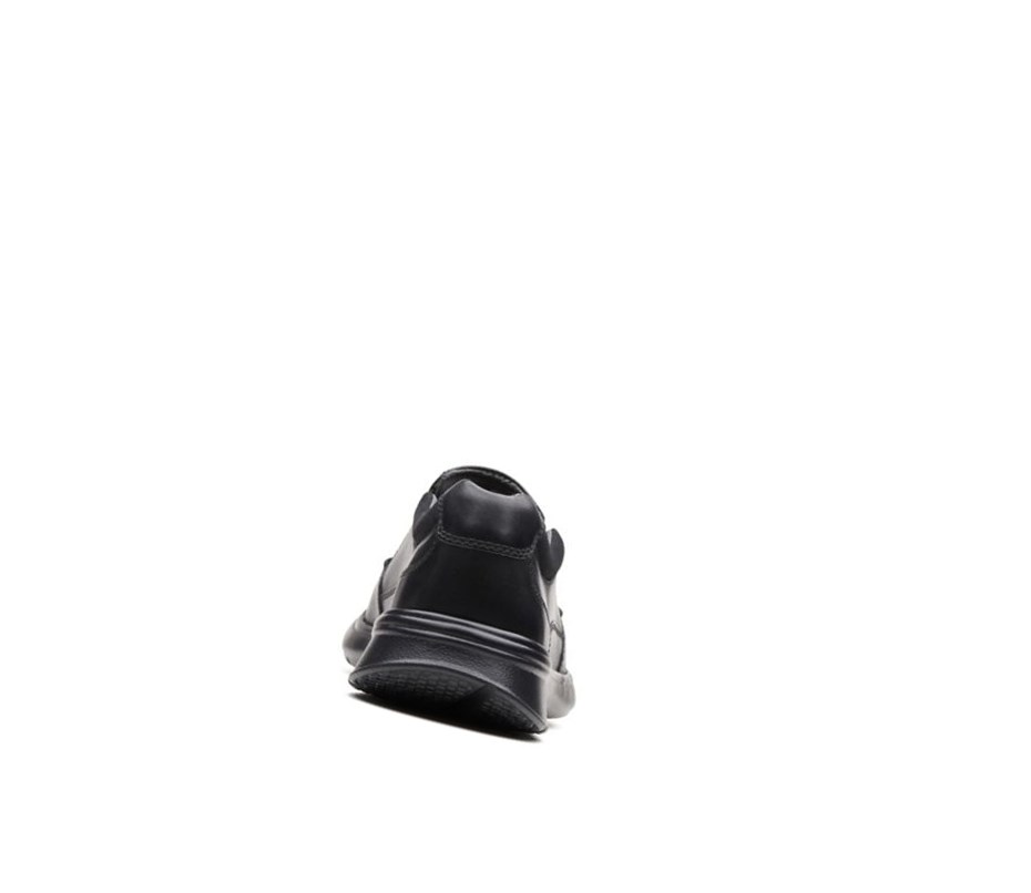 Clarks Cotrell Free Smooth Leder Weite Fit Lederschuhe Herren Schwarz | JMDB82714