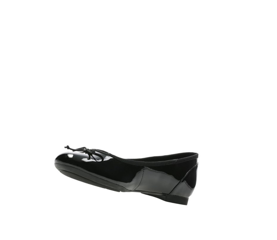 Clarks Couture Bloom Lack Ballerinas Damen Schwarz | AOSH20719