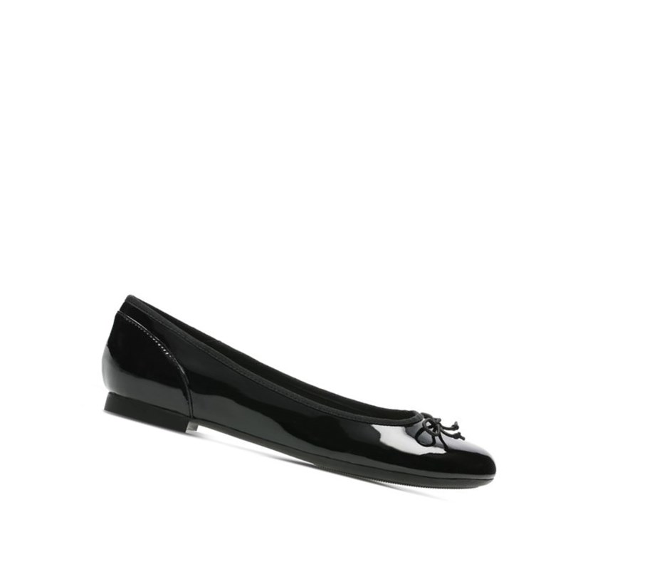 Clarks Couture Bloom Lack Ballerinas Damen Schwarz | AOSH20719
