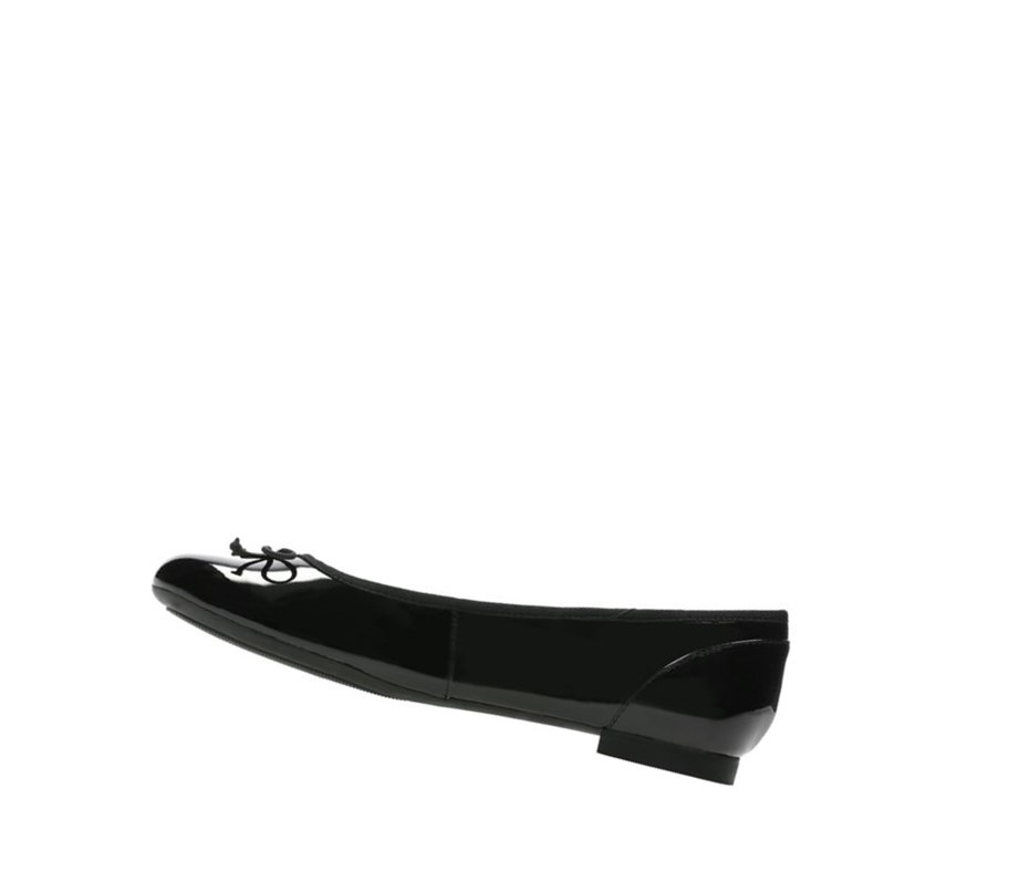 Clarks Couture Bloom Lack Flache Schuhe Damen Schwarz | ZCKE48795