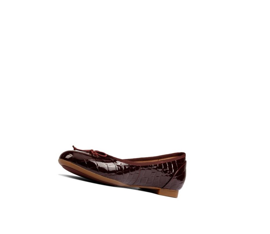 Clarks Couture Bloom Leder Weite Fit Lederschuhe Damen Bordeaux | KIUJ81903