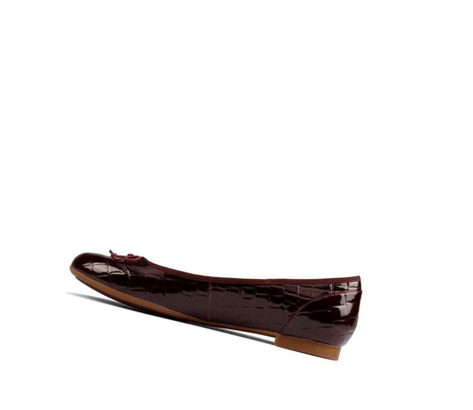 Clarks Couture Bloom Leder Weite Fit Lederschuhe Damen Bordeaux | KIUJ81903