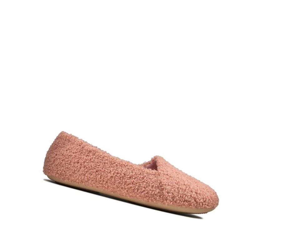 Clarks Cozily Snug Hausschuhe Damen Tiefesrosa | WYCH53729