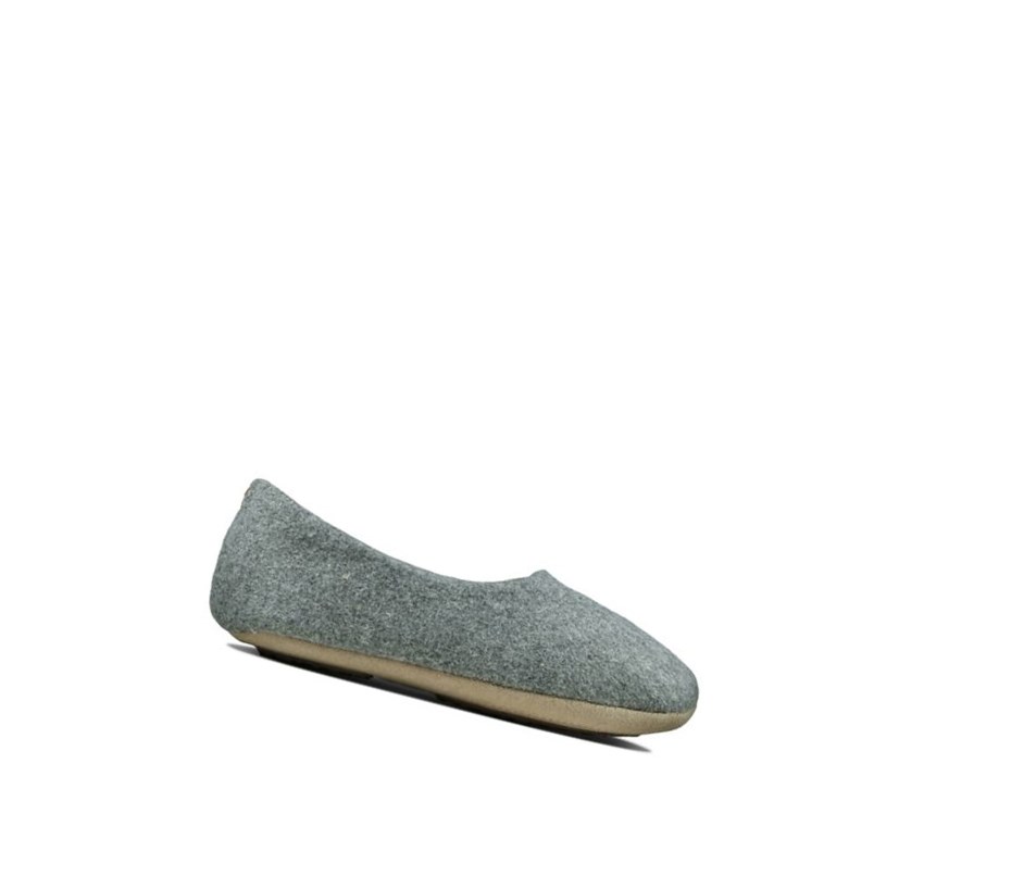 Clarks Cozily Soft Hausschuhe Mädchen Hellgrau | TOLA41578