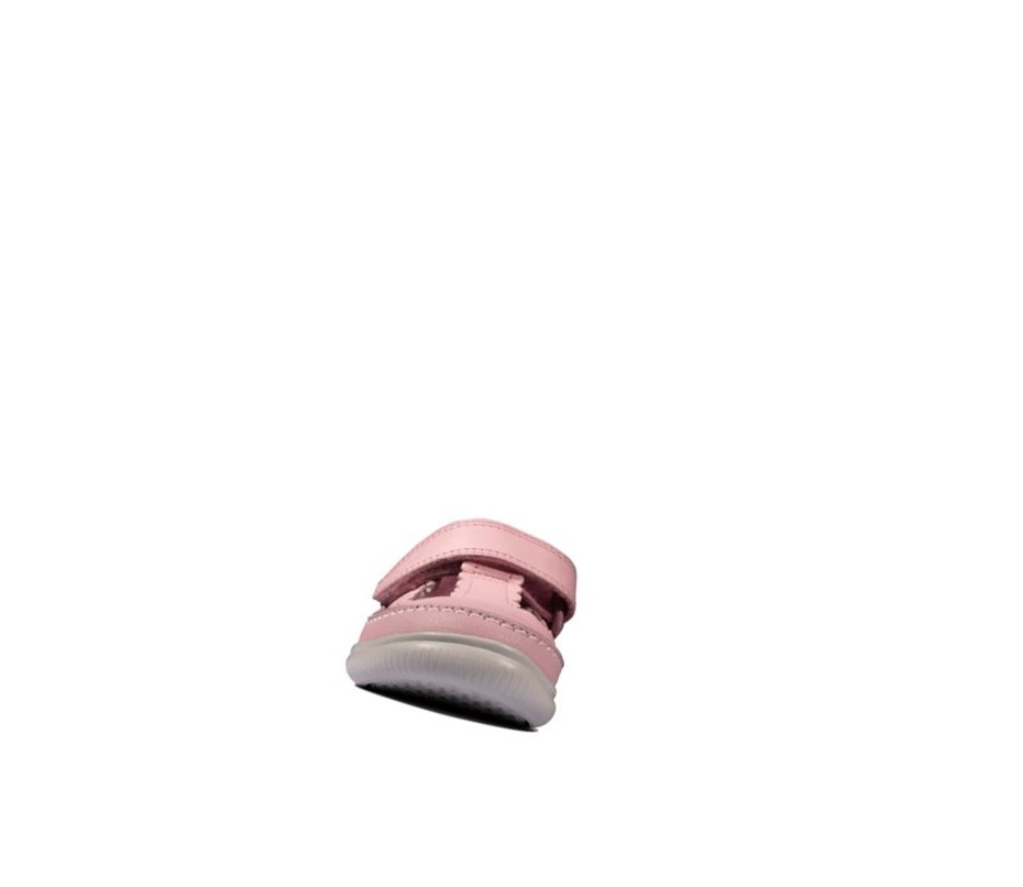 Clarks Crest Sky Leder Lederschuhe Jungen Rosa | WPDT61782
