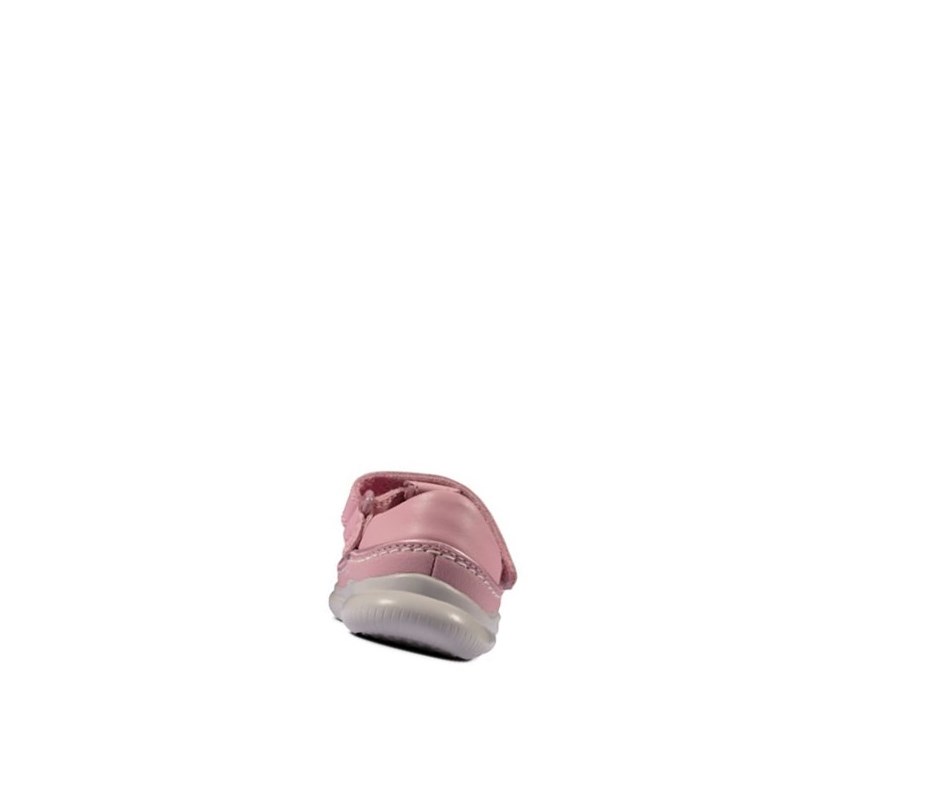 Clarks Crest Sky Leder Lederschuhe Mädchen Rosa | NYGW90274
