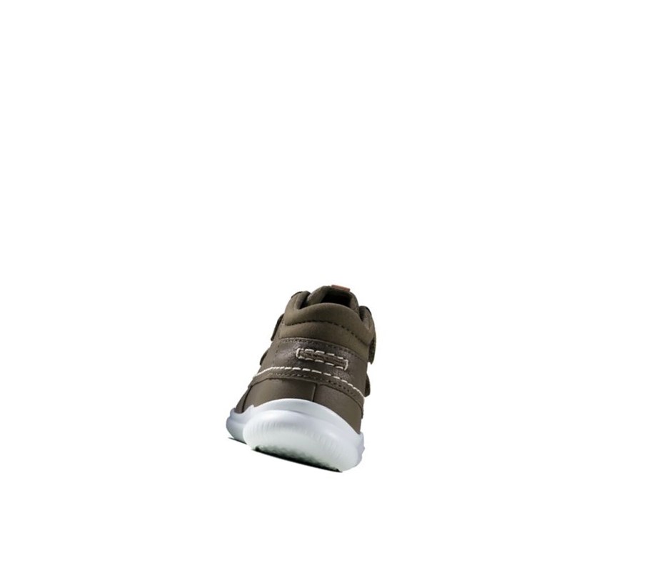 Clarks Crest Tuktu Leder Lederstiefel Jungen Braun | YZML61025